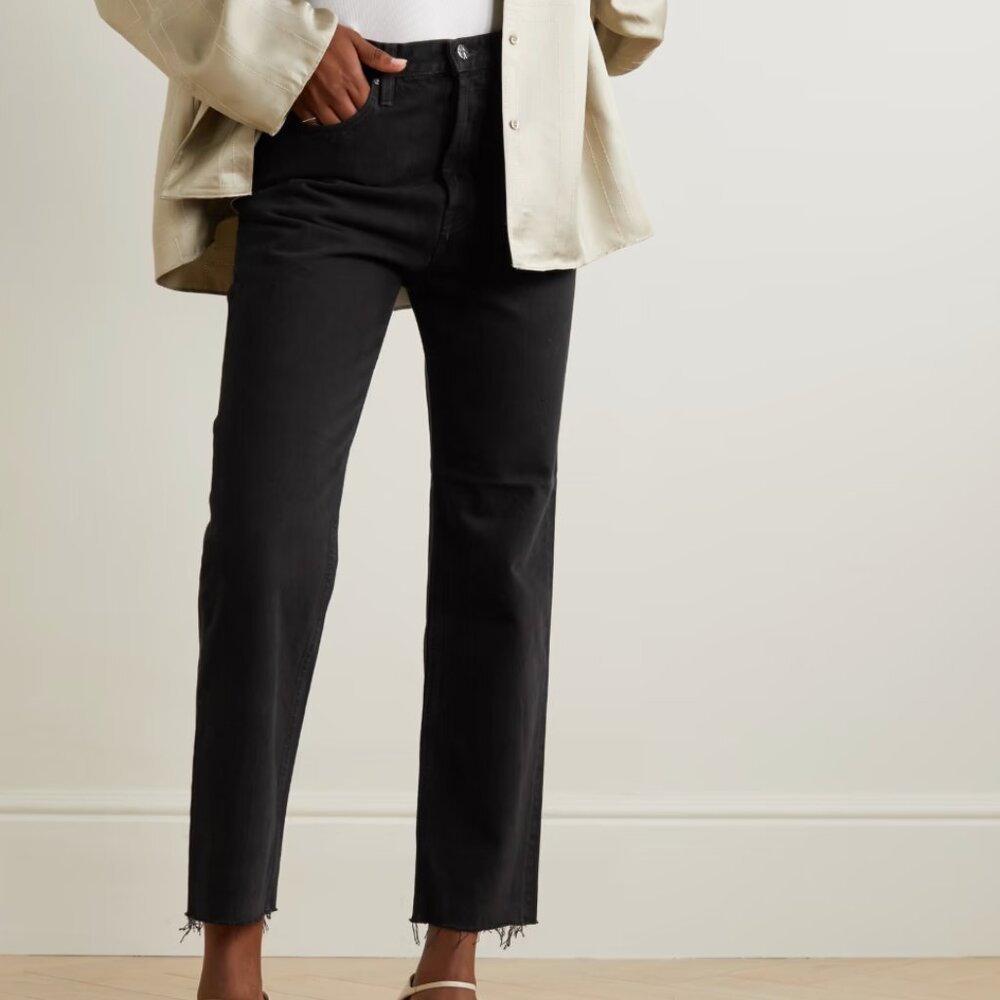 Toteme classic high rise straight-leg organic jeans
